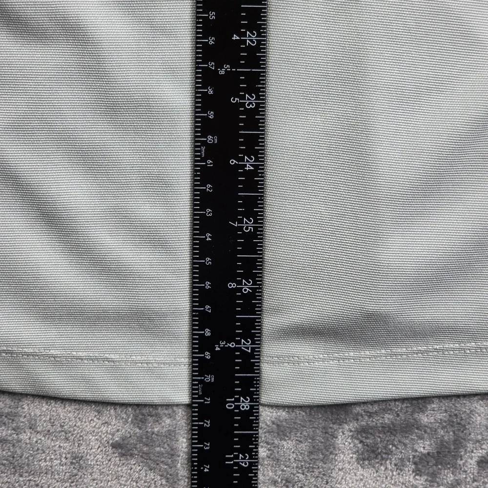 Nike Polo Shirt Mens Large‎ Grey Dri-FIT Short Sleeve Golf Athletic Sport Swoosh